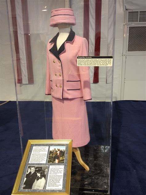 jackie kennedy pink suit display